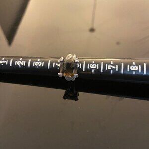 Gently Worn Judith Ripka Smoky Quartz Ring - Size 5 1/4
